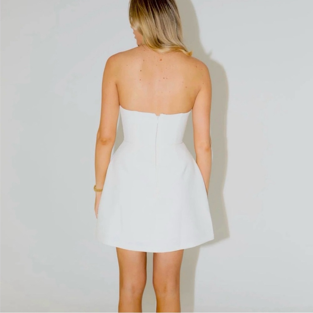 Odd Muse Ultimate Strapless Mini Dress in white size XS - Picture 4 of 6
